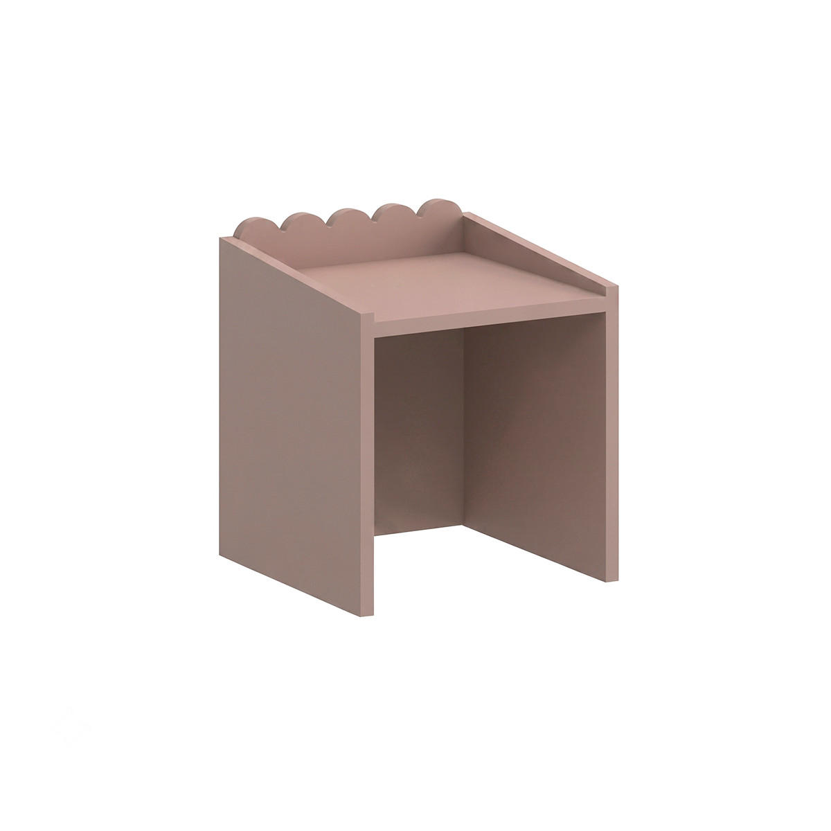 PISALNA MIZA Book Nook Rose - pink, leseni material (31/35.5/31cm) - Petits-meubles