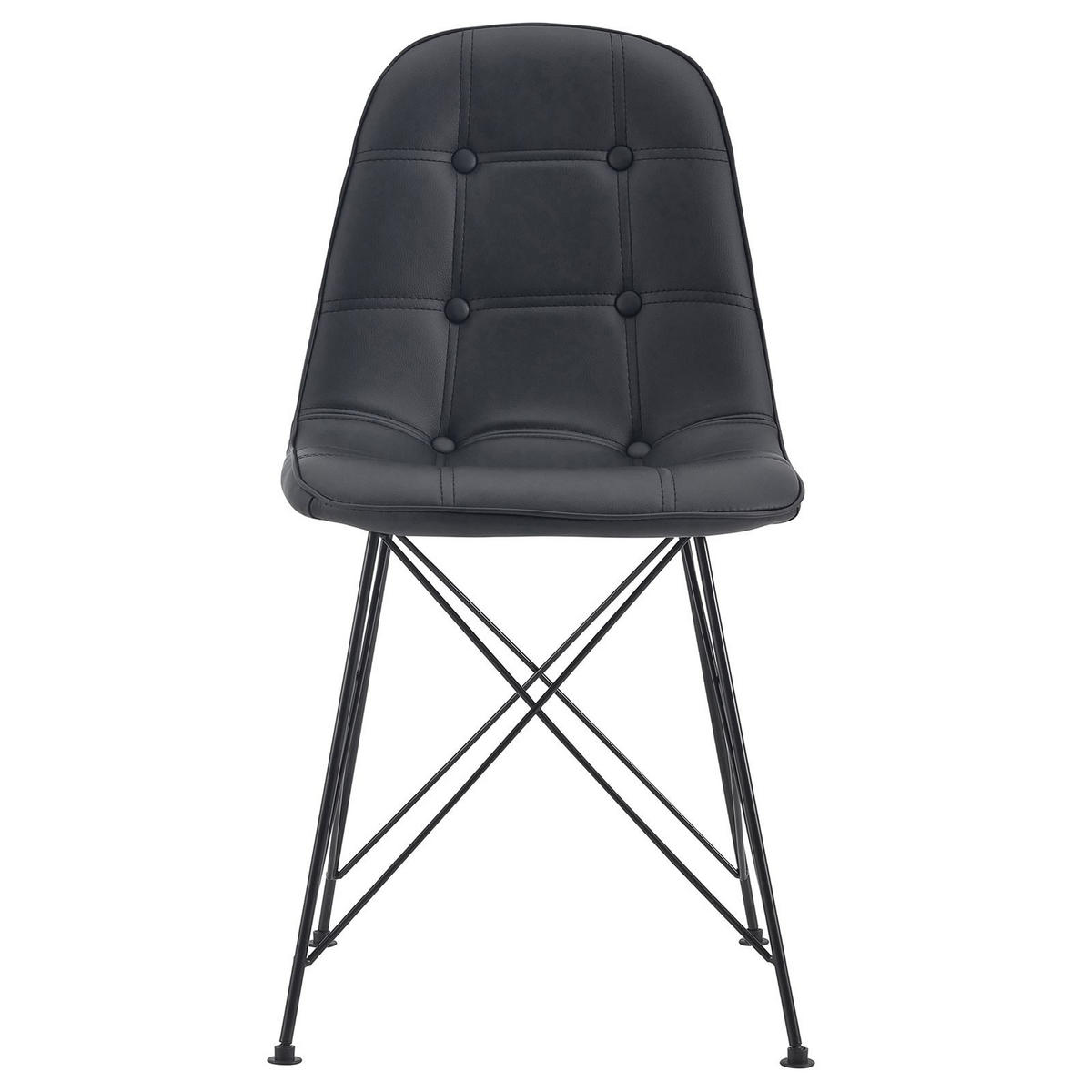 ESSZIMMERSTUHL IMRAN 4ER-SET - Schwarz, Textil (44/84/53cm) - IDIMEX