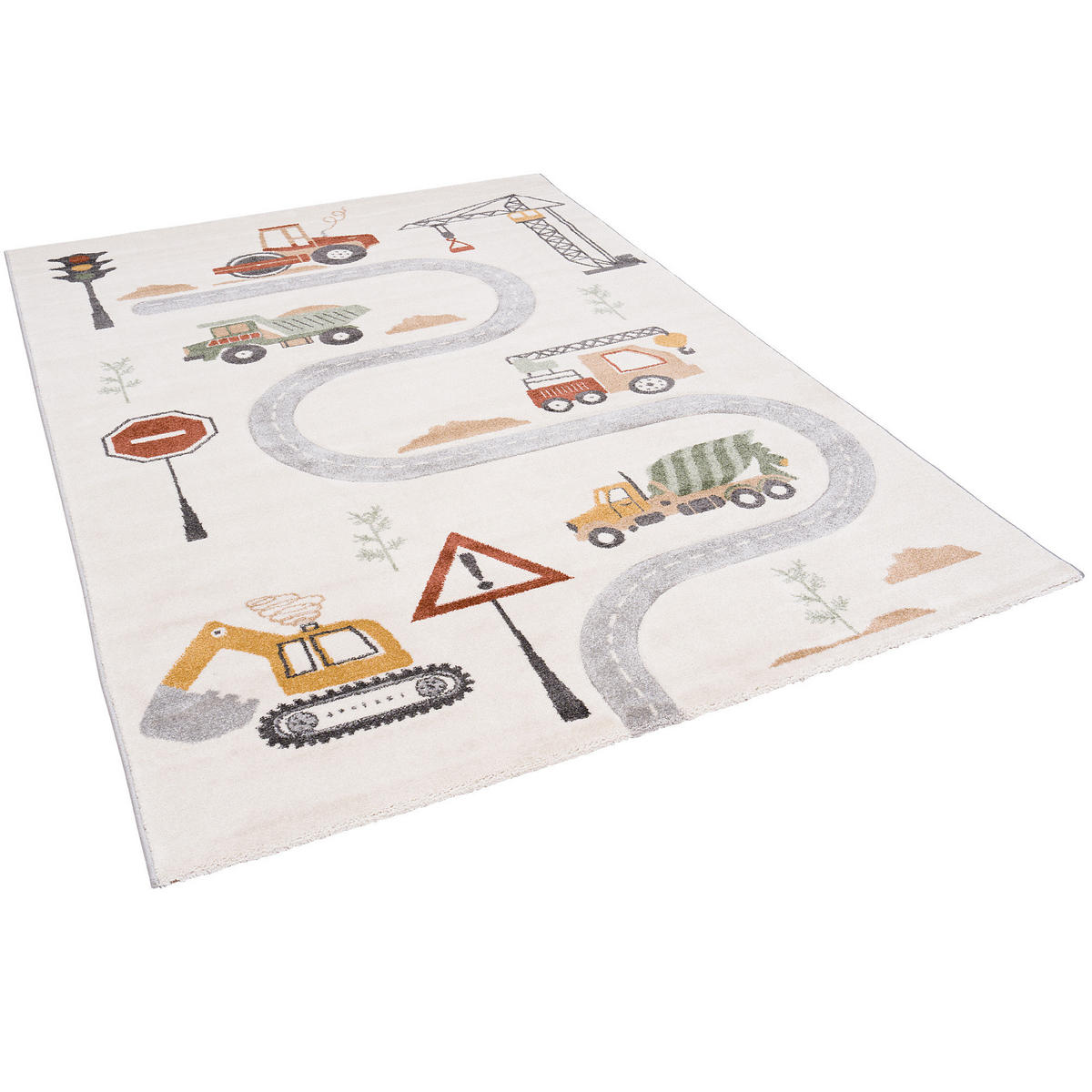 KINDER TEPPICH MAUI KIDS BAUSTELLE - Multicolor, Textil (200/290cm) - Pergamon