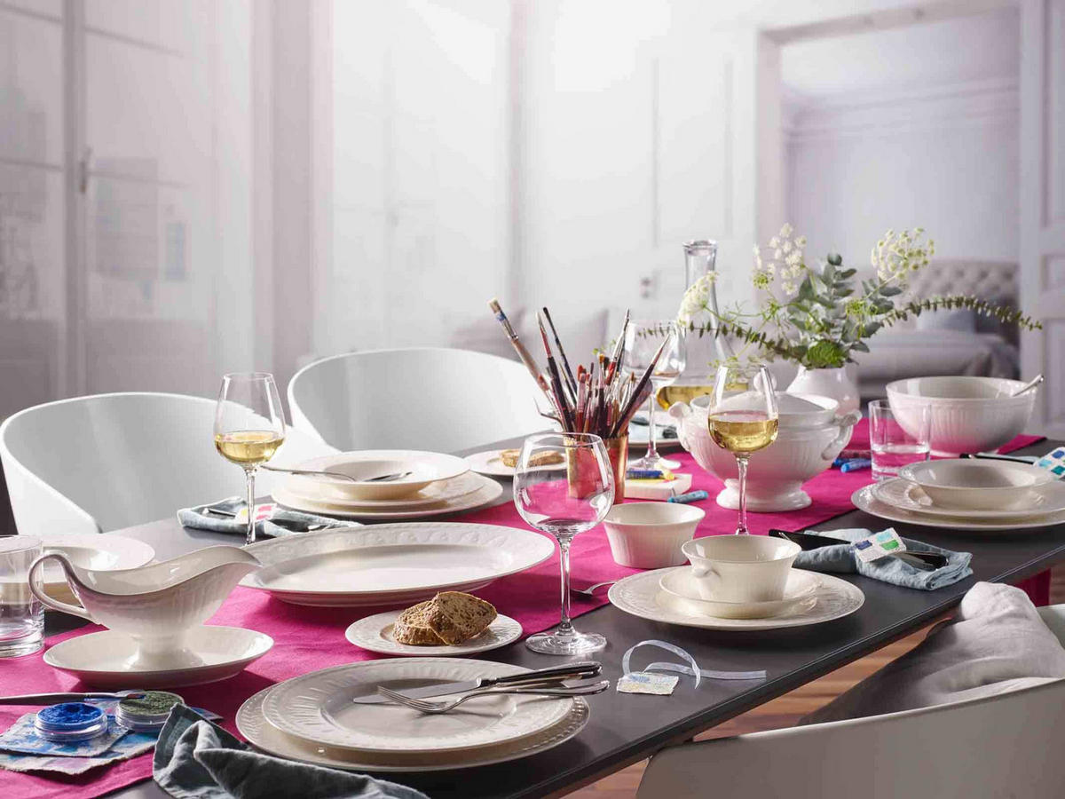 TAFELSERVICE Cellini weiß 12er Set - Weiß, Keramik (1/1/1cm) - Villeroy & Boch