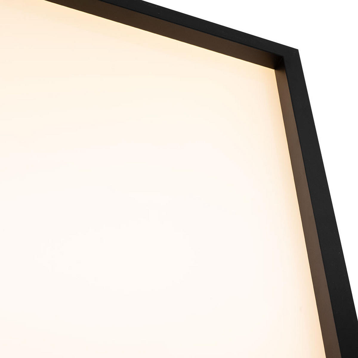 LED DECKENLEUCHTE Backlight Schwarz - Schwarz, Kunststoff (42.2/42.2/4cm) - Briloner