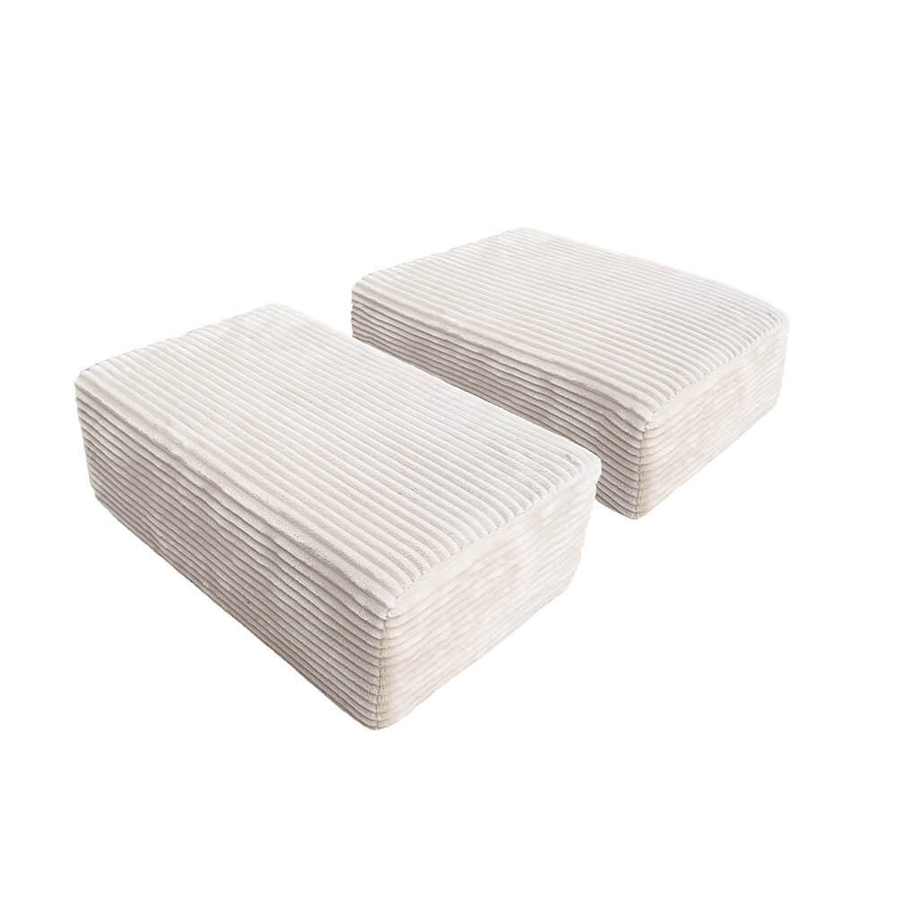 SPIELSOFA LIV - Cord Beige, Rechteckiges Kissen - Beige, Kunststoff/Textil (40/15/25cm) - Home Deluxe
