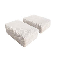 SPIELSOFA LIV - Cord Beige, Rechteckiges Kissen - Beige, Kunststoff/Textil (40/15/25cm) - Home Deluxe
