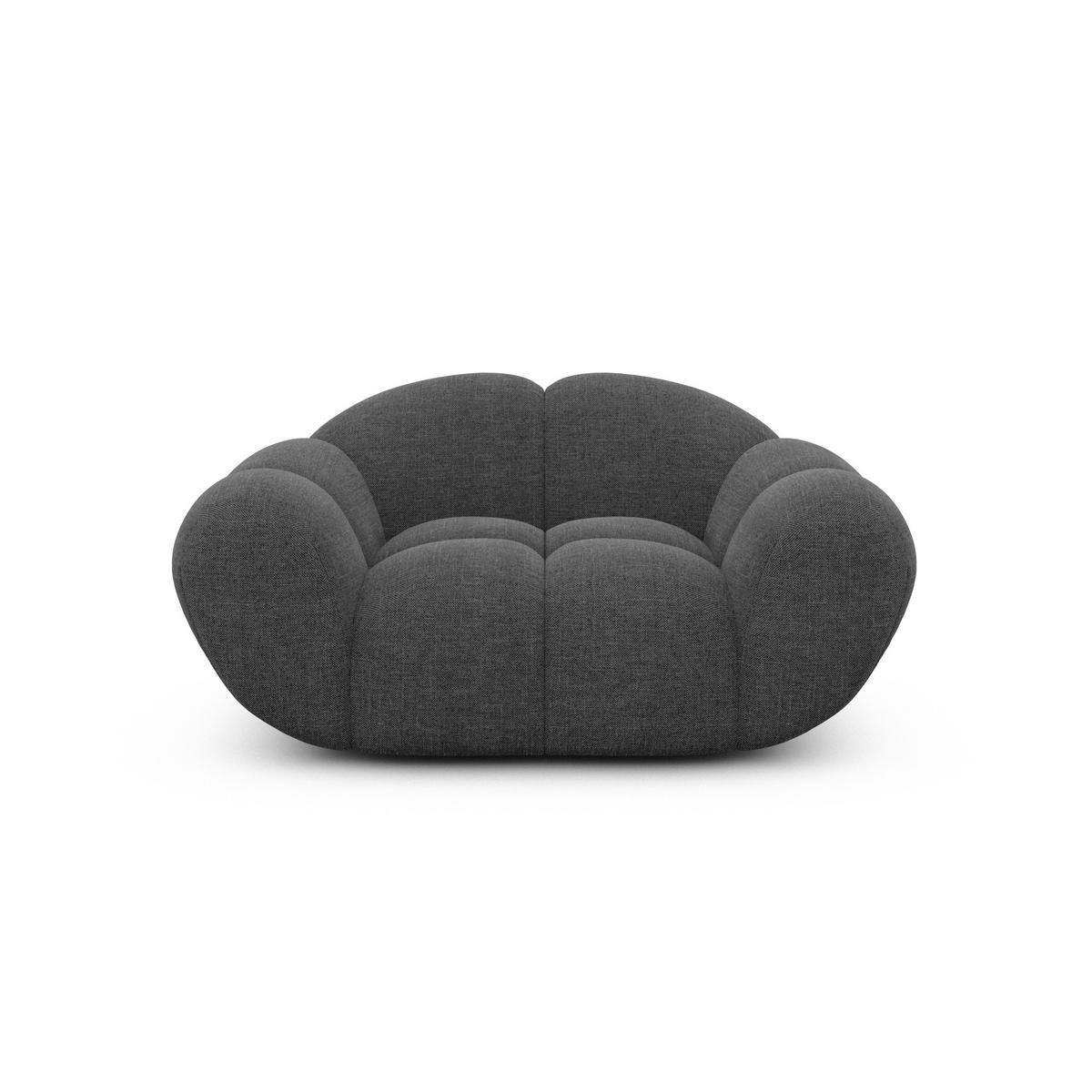 SESSEL Strukturstoff Anthrazit - Anthrazit, Textil (135/70/93cm) - VAROYAL