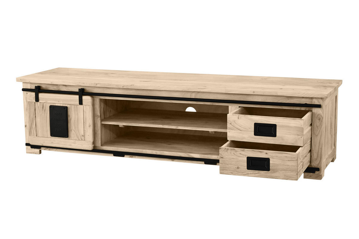 LOWBOARD LIBRO - Beige, Holz (200/50/55cm) - SAM