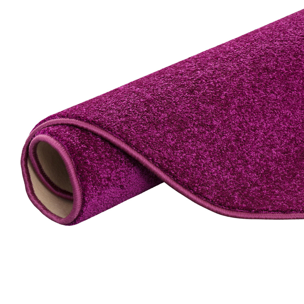 HOCHFLOR VELOURS TEPPICH LUNA RUND - Violett, Textil (200/200cm) - Snapstyle