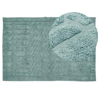 KURZFLOR-TEPPICH Sirnak 200/140 cm - Grün, Textil (140/200cm) - Beliani