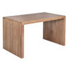 SCHREIBTISCH Massivholz Stauraum Abgerundete Ecken, Beige 160x80x76 cm - Beige, Holz (80/160/76cm) - KADIMA DESIGN