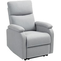 RELAXSESSEL in Grau 69x91,5x103 cm mit Liegefunktion und verstellbarer Rückenlehne - Grau, Textil (91.5/103/69cm) - IVMEU