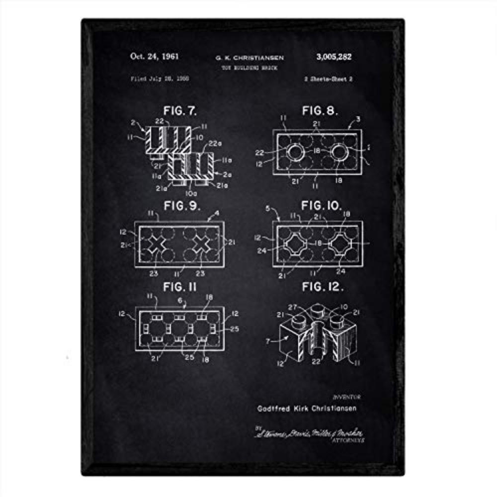 Nacnic Poster Schwarz 29.7x5x42 cm