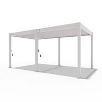 PERGOLA Trumpf Alu-Stahl Pavillon 3 x 5,3 M sand Pergola - Beige, Metall (4000/255/3000cm) - PergoLine