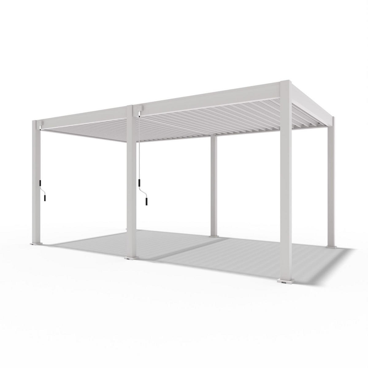 PERGOLA Trumpf Alu-Stahl Pavillon 3 x 5,3 M sand Pergola - Beige, Metall (4000/255/3000cm) - PergoLine