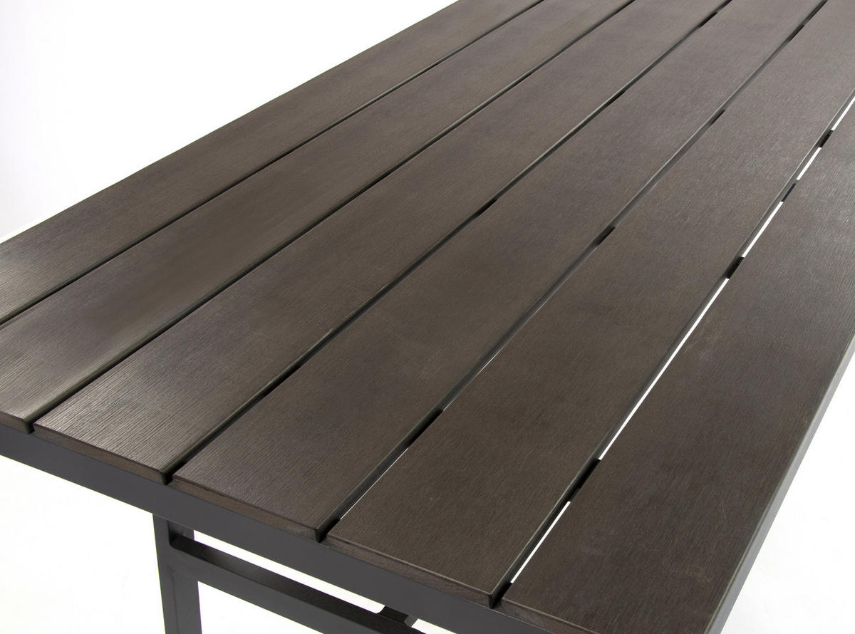 LOUNGE-SET Sorrent Grau 9-Sitzer Aluminium mit Tisch - Grau, Kunststoff - bellavista - Home & Garden
