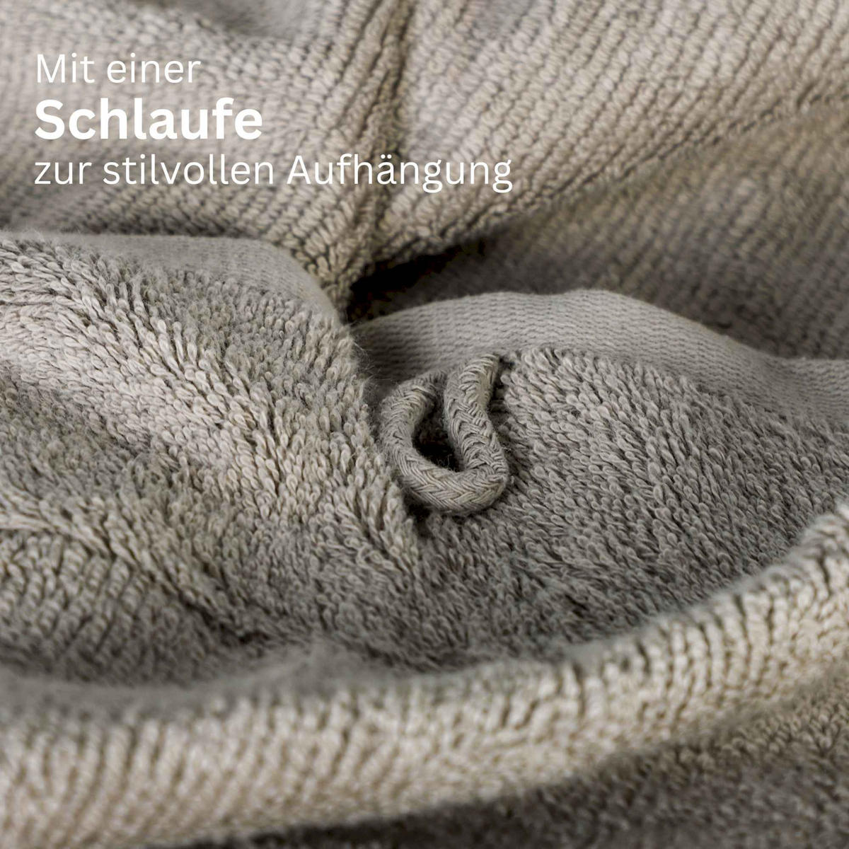 HANDTUCH SET SENSE 5tlg. - Sandfarben, Textil (50/100cm) - Schöner Wohnen