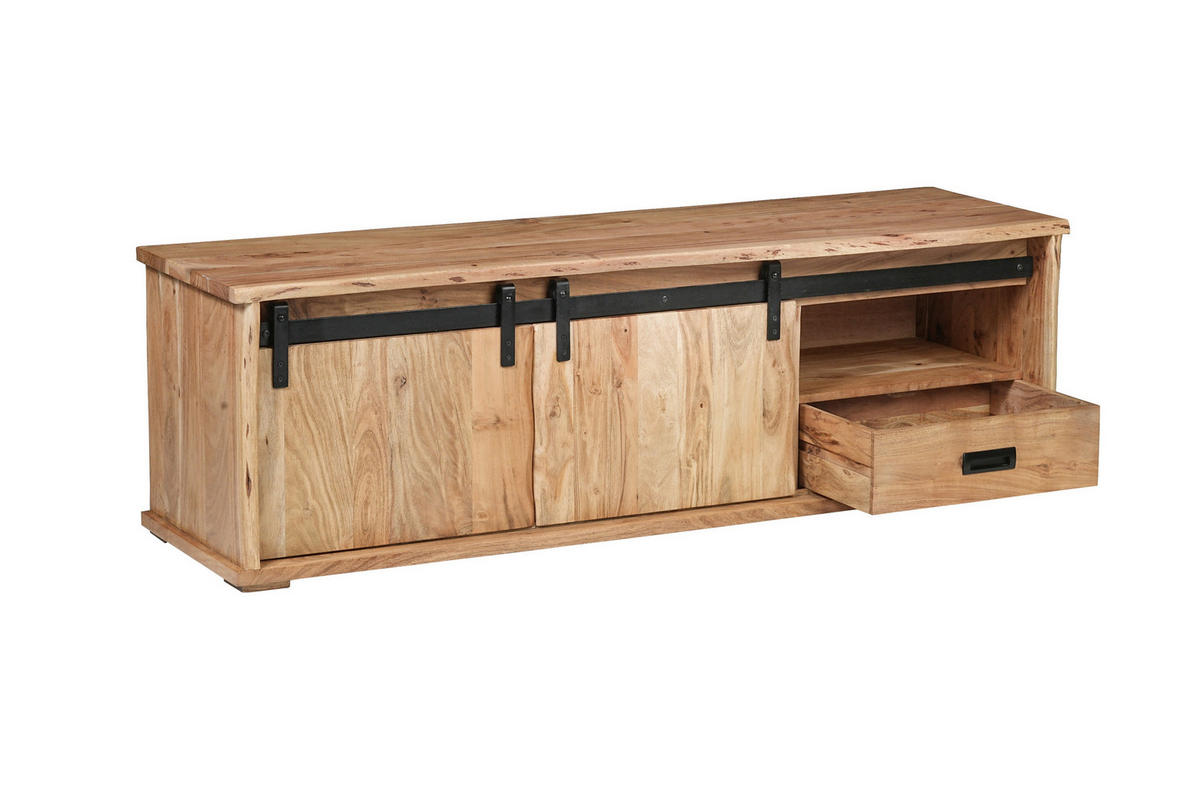 LOWBOARD LIAN III - Beige/Naturfarben, Holz (160/50/45cm) - SAM