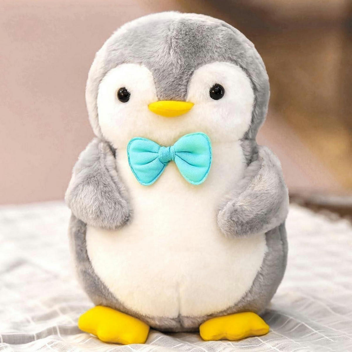 KUSCHELTIER Pinguin 25 cm - Blau, Textil (25/25cm)