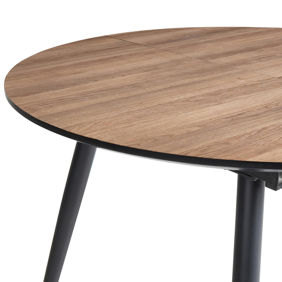 JÍDELNÍ STŮL vysunovací Hnědý 110-150/112 cm Seniac - hnědá, kompozitní dřevo (110/112/77cm) - Beliani