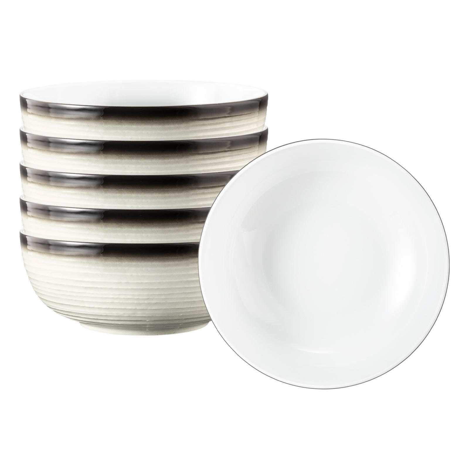 FOODBOWL Terra Corso ø 20,4 cm 6er Set - Beige/Grau, Keramik (20.4cm) - Seltmann Weiden