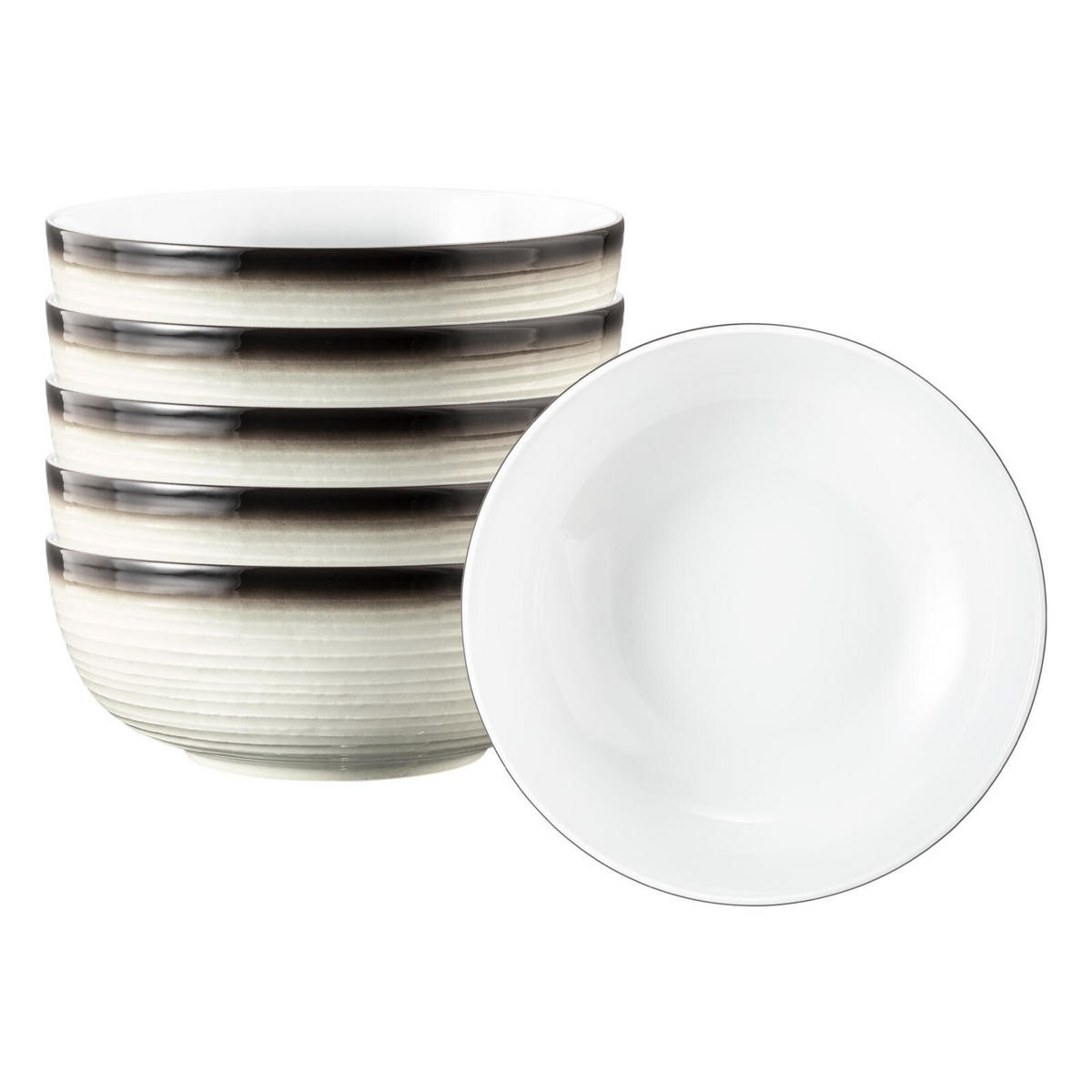 FOODBOWL Terra Corso ø 20,4 cm 6er Set - Beige/Grau, Keramik (20.4cm) - Seltmann Weiden