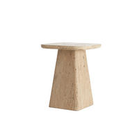 BEISTELLTISCH Kepami Braun 40/40/49 cm - Braun, Stein (40/40/49cm) - Light & Living