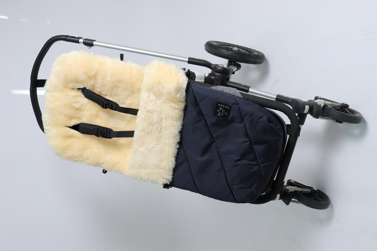 LAMMFELL-FUSSSACK Paat 2.0, navy - Dunkelblau, Fell (45/85cm) - Kaiserbaby