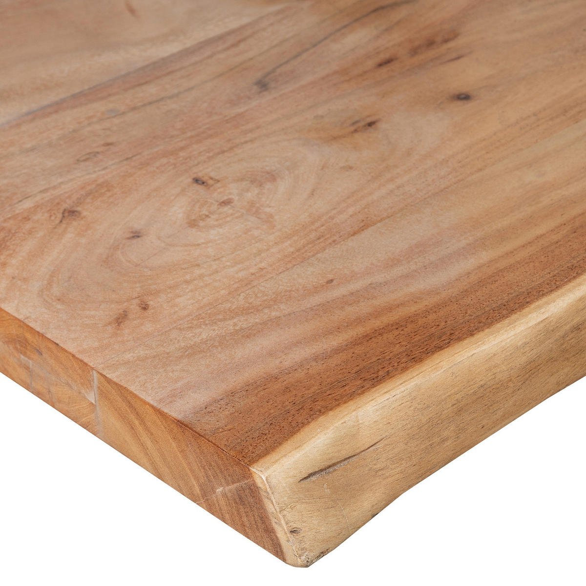 ESSTISCH - Schwarz/Akaziefarben, Holz/Metall (100/220/76cm) - home24