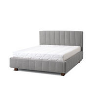 POLSTERBETT Calma 160x200 in Siena Gray - Grau, Holz (160/200cm) - Letti Moderni