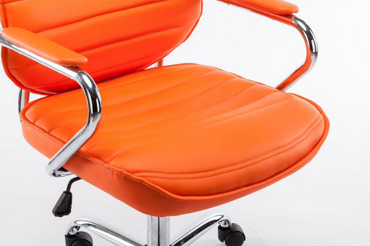BÜROSTUHL Rako, Orange - Orange, Textil/Metall (60/128/67cm) - TPFLiving