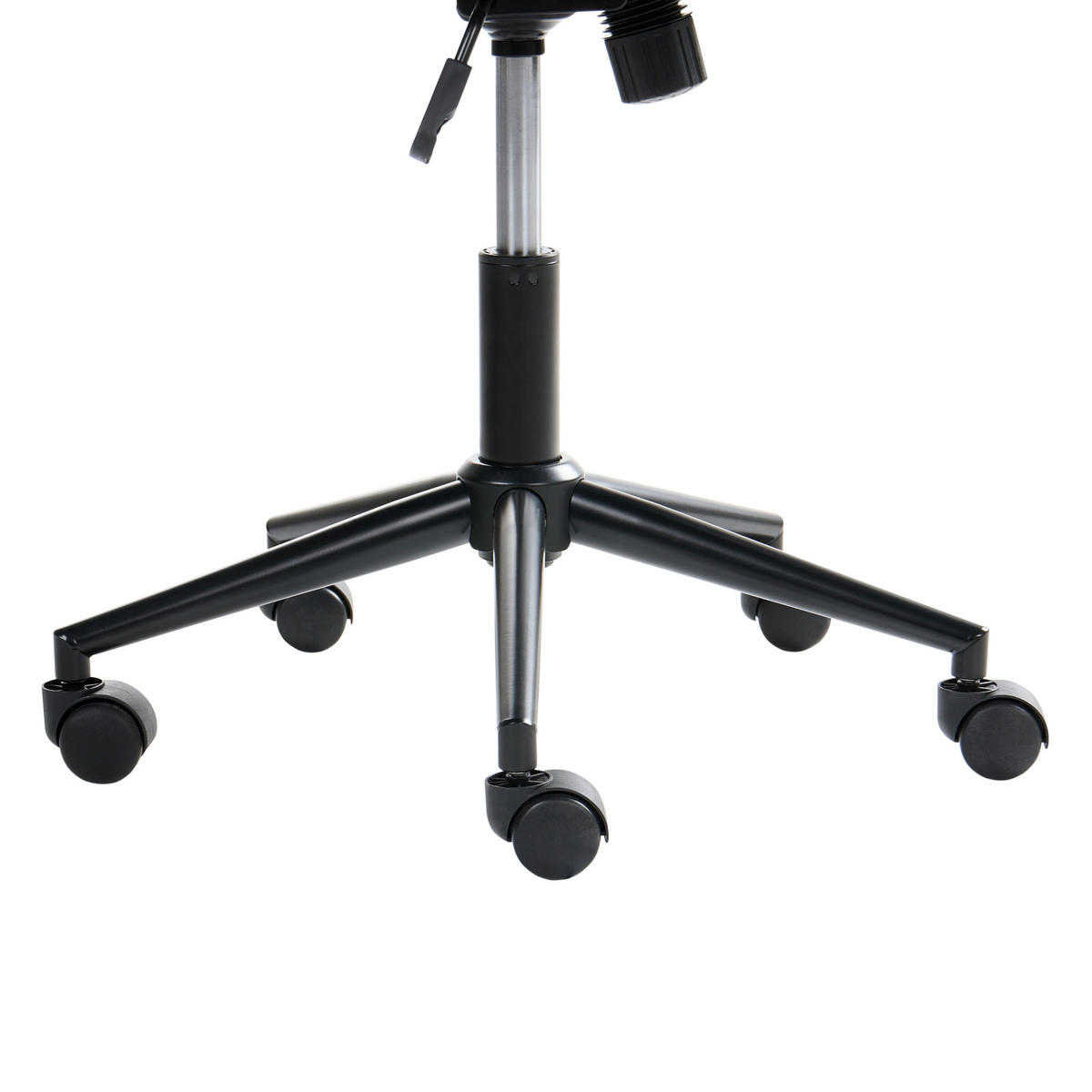 BÜROSTUHL Cord Cremeweiß Miles - Weiß, Textil (55/76/55cm) - Beliani