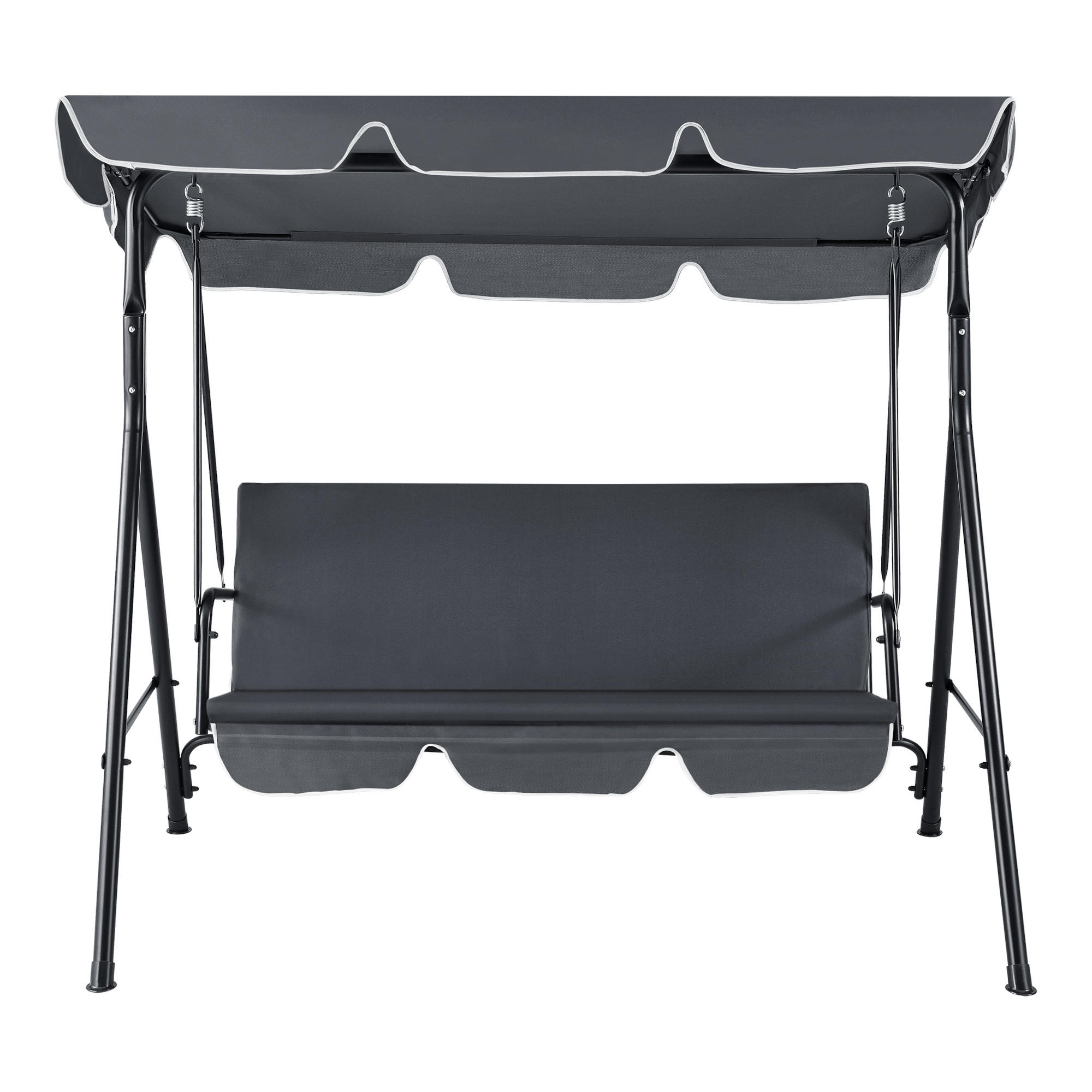 HOLLYWOODSCHAUKEL - Dunkelgrau, Metall (172/152/112cm) - [en.casa]