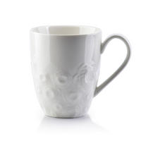 BECHER Rose2 Weiß 12/8.5/10 cm Keramik - Weiß, Keramik (0.3L) - Mondex