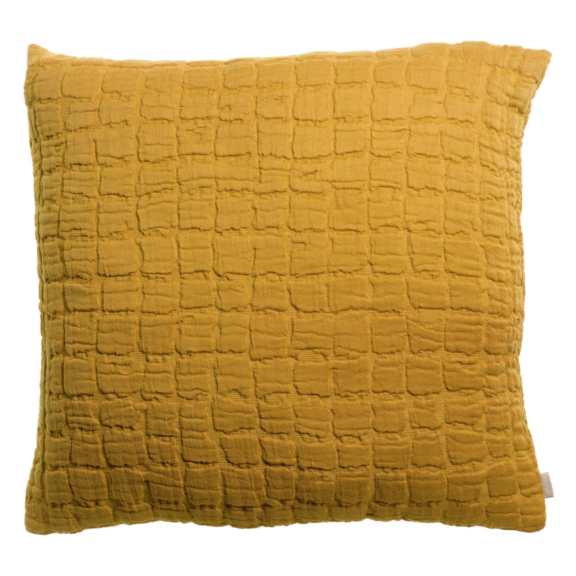 KISSEN Swami safrangelb 45 x 45 cm - Hellbraun, Textil (45/45cm) - Vivaraise