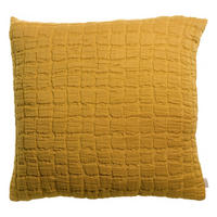 KISSEN Swami safrangelb 45 x 45 cm - Hellbraun, Textil (45/45cm) - Vivaraise