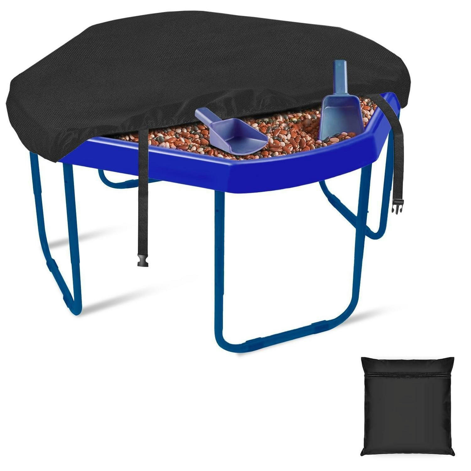 ABDECKHAUBE für Sandkasten 70 x 70 x 10 cm Schwarz - Schwarz, Textil (70/10/70cm)