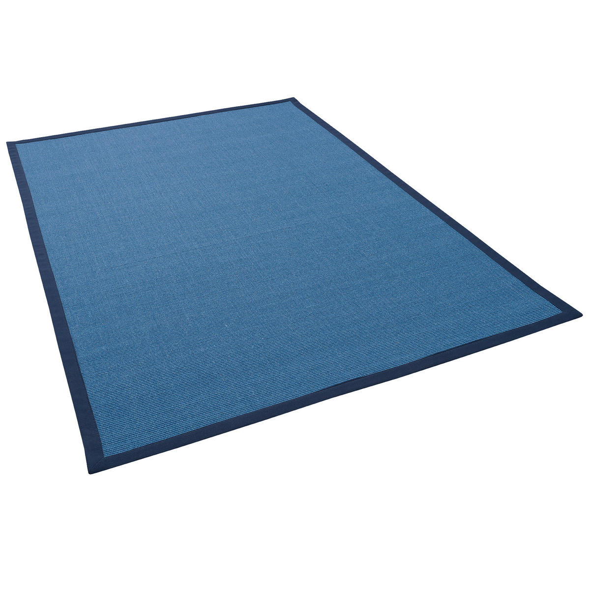 SISALTEPPICH NATURA KLASSISCH MIT BORDÜRE - Blau, Textil (80/150cm) - Pergamon