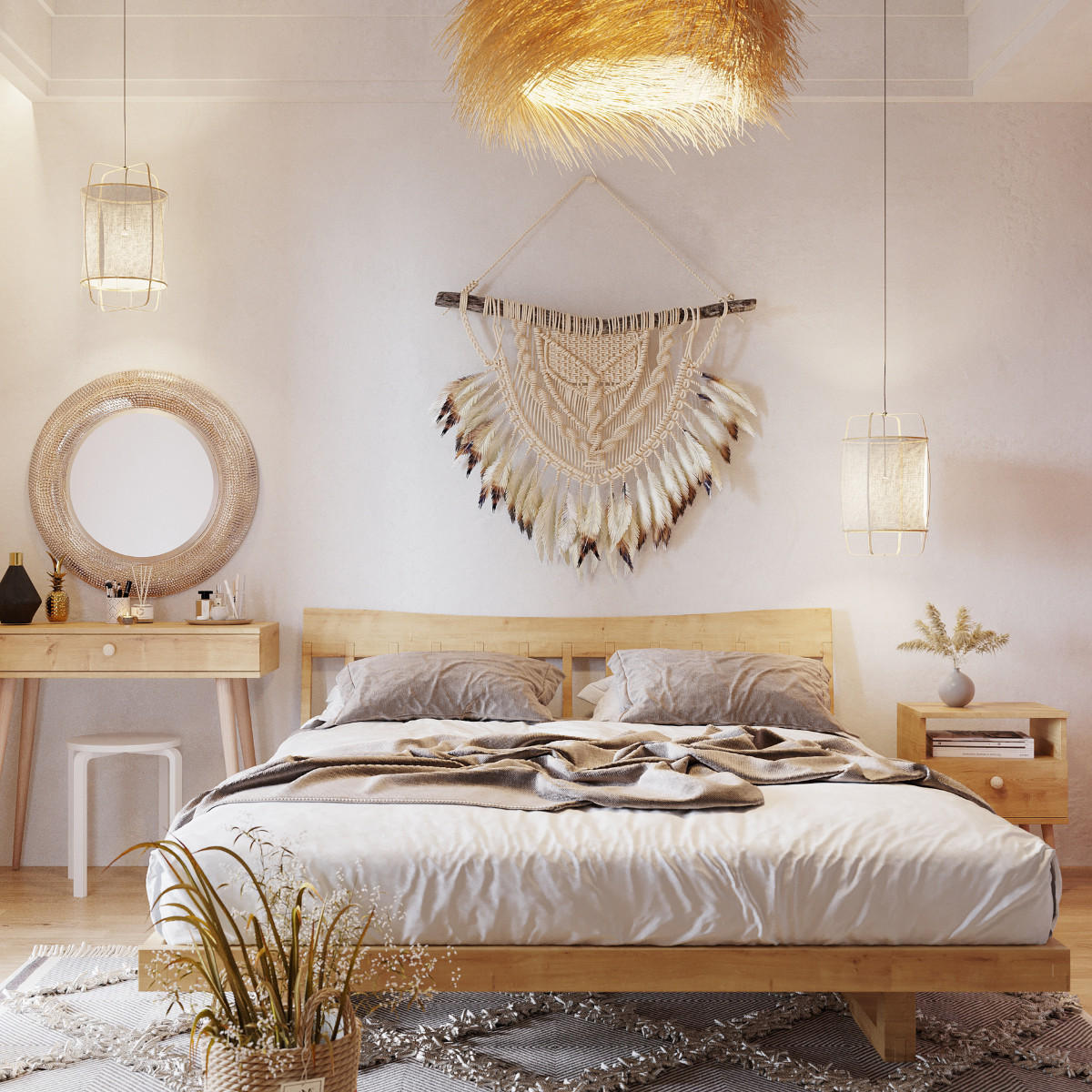 NACHTSCHRANK NATURA 44x31 cm, Eiche Craft, mit Schublade und Fach - Naturfarben, Holzwerkstoff (44/55.5/31cm) - Excellent Home