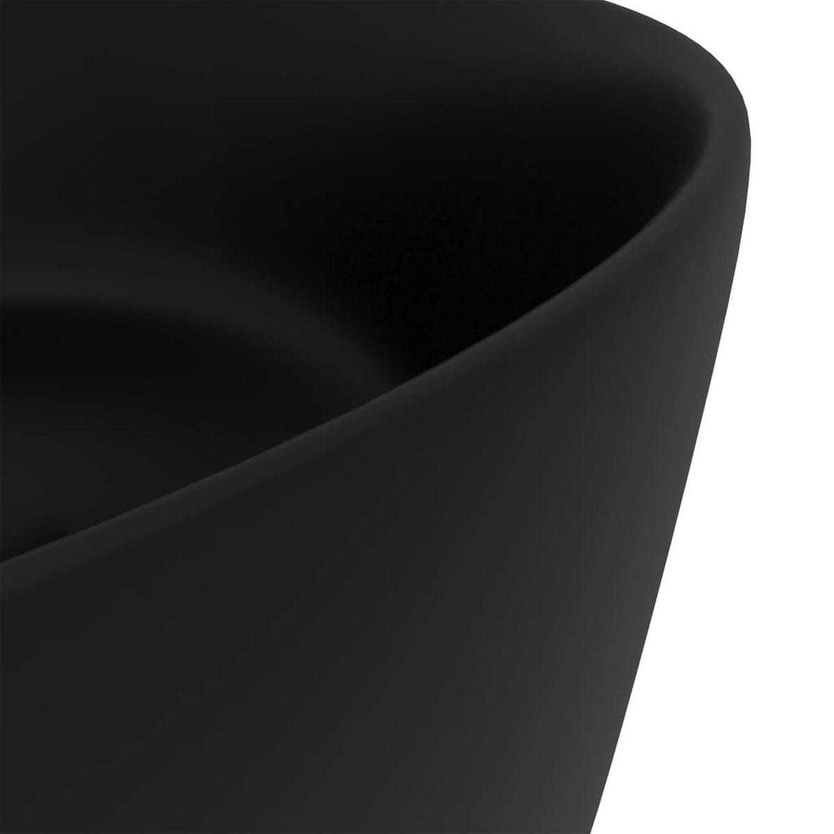 WASCHBECKEN Lanz 40/40/15 cm - Schwarz, Keramik (40/15/40cm) - Nettlife