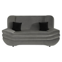 SCHLAFSOFA Weronika - Schwarz/Graphitfarben, Holz/Kunststoff (200/95/90cm) - MIRJAN24