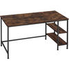 SCHREIBTISCH Donegal,140 x 60 x 76,5 cm,Industrial Holz dunkel, rustikal - Rostfarben, Holz (140/60/76.5cm) - tectake
