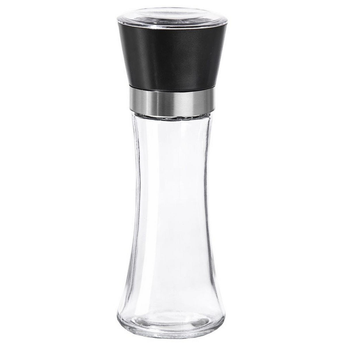 GEWÜRZMÜHLE Schwarz Transparent - Schwarz, Glas (6.5/18.5/6.5cm) - Orion 