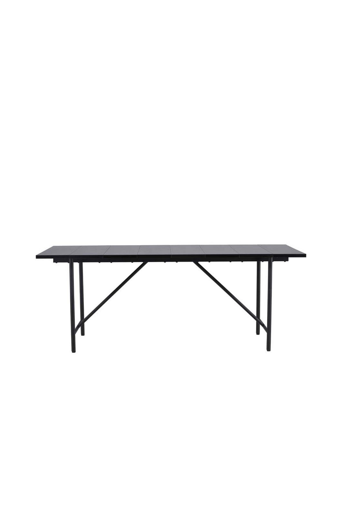 ESSTISCH 90x200cm schwarz - Schwarz, Holzwerkstoff (200/90/75cm) - ebuy24