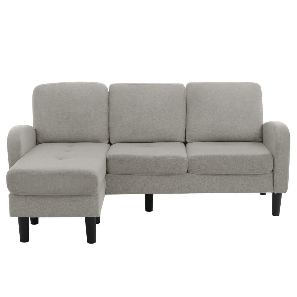 CANAPEA L 166 x 118 x 77 cm în Gri cu prelungire