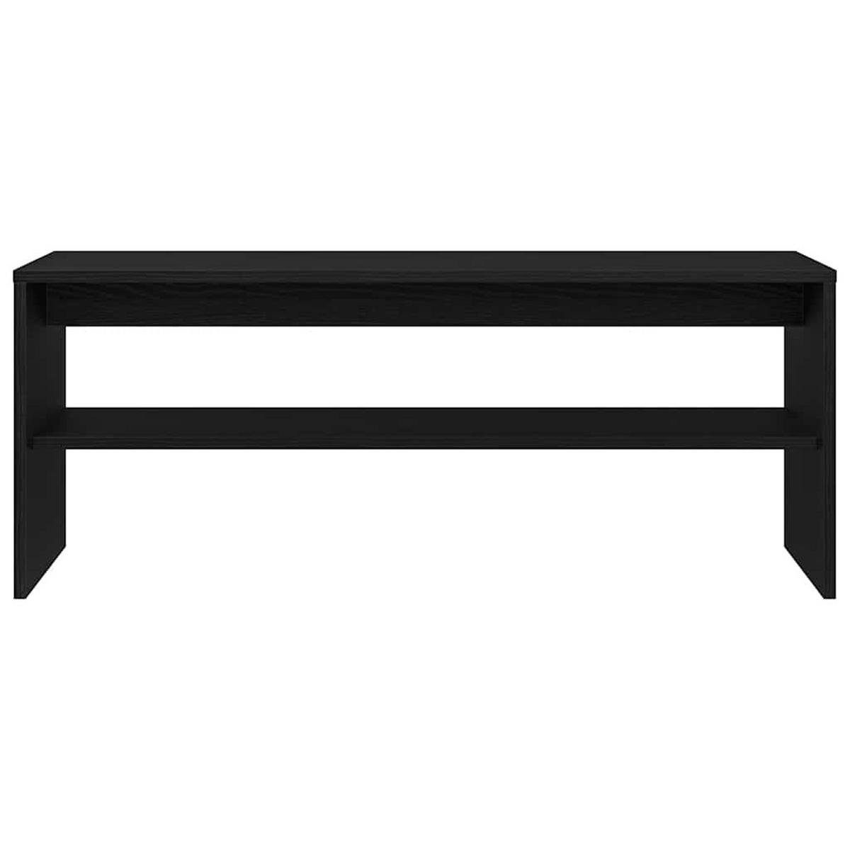 TV-SCHRANK Schwarz Eichen-Optik 100/40/40 Cm Holzwerkstoff - Schwarz, Holzwerkstoff (40/40/100cm) - vidaXL