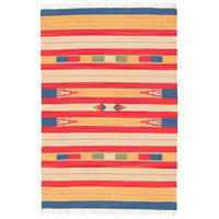 BAUMWOLLE NATUR KELIM TEPPICH LINA STRIPES - Dunkelgelb, Textil (200/290cm) - Pergamon