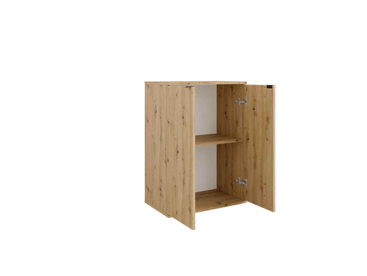 KOMMODE Eiche Artisan 60/82,5/35 - Eiche Artisan, Holzwerkstoff (60/83/35cm) - RAUMHIRSCH FURNITURE