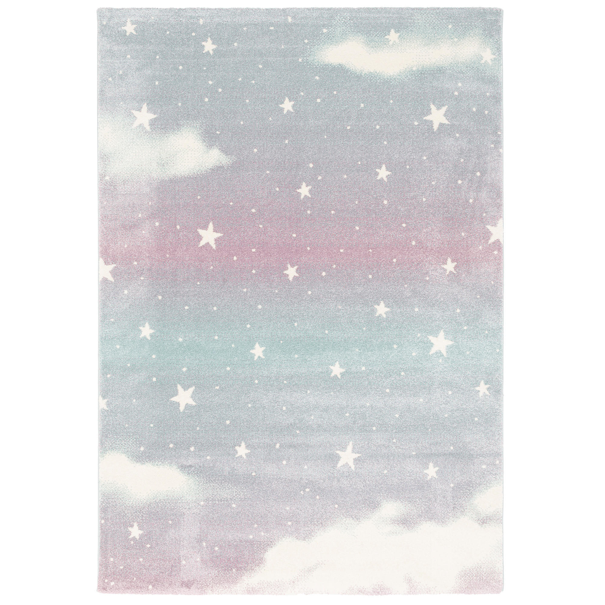 KINDER TEPPICH MAUI KIDS WOLKENHIMMEL - Rosa, Textil (120/170cm) - Pergamon