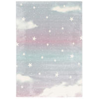 KINDER TEPPICH MAUI KIDS WOLKENHIMMEL - Rosa, Textil (120/170cm) - Pergamon