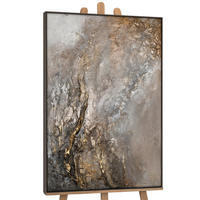 GEMÄLDE Universum Schattenfugenrahmen Grau 140x100 cm - Grau, Holz (140/100cm) - YS-art gallery