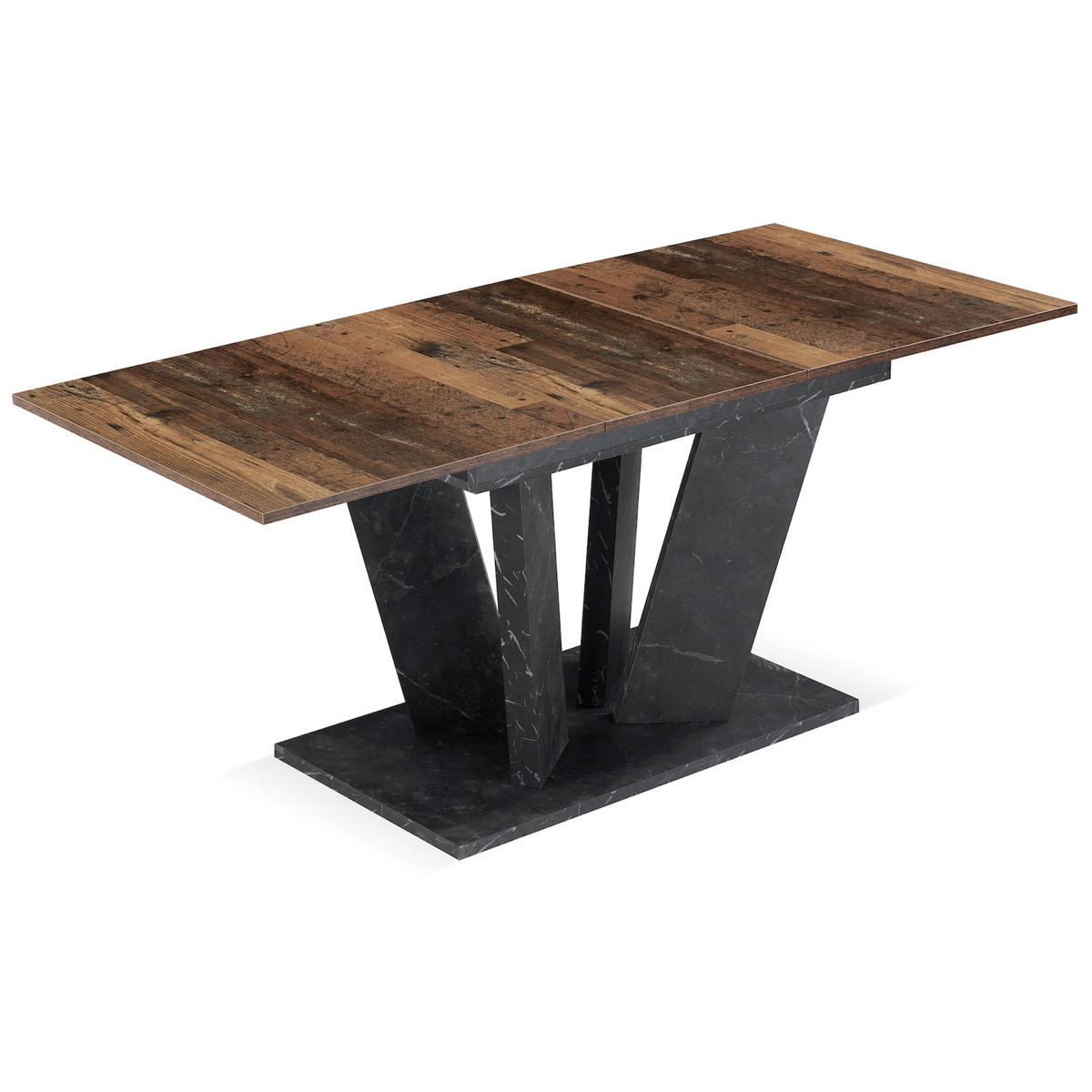 ESSTISCH WILLEM 120-160/80/76 cm - Anthrazit/Sonoma Eiche, Holzwerkstoff (80/120/76cm) - B&D Home