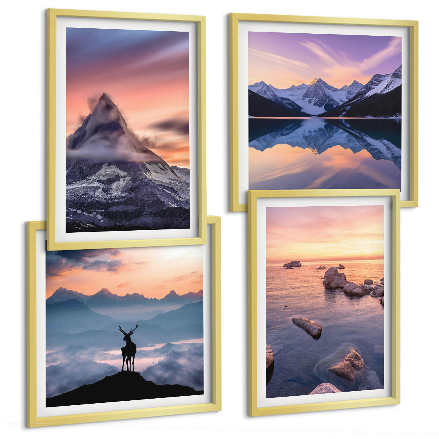 Tulup Bilder Gold 50x50 cm